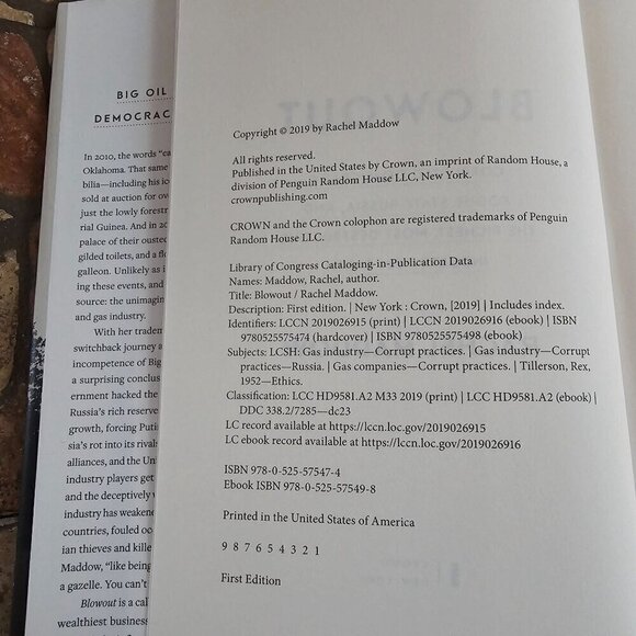 Blowout By Rachel Maddow Hardcover Book - Picture 4 of 9